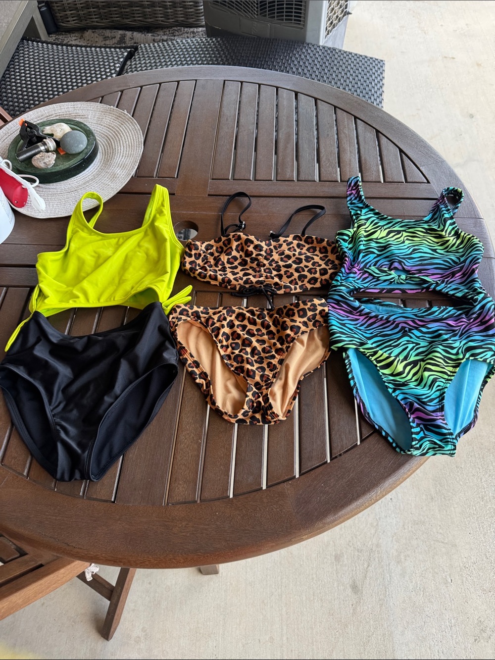 Kids Swim Footies Pack - Neon Green, Black, Leopard, Rainbow Zebra